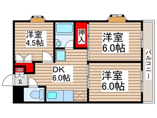 エスペランサ．エメの物件間取画像